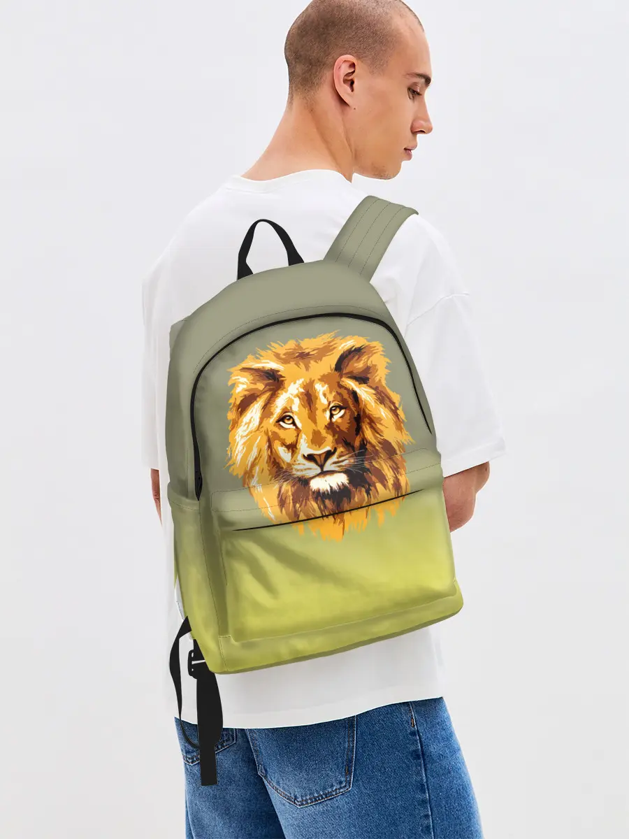 Рюкзак джинсовый / Лев