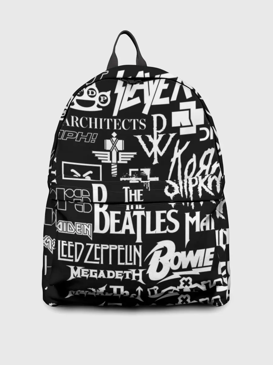 Рюкзак джинсовый / ЛОГОТИПЫ РОК ГРУПП