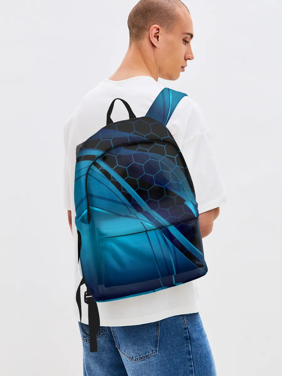 Рюкзак джинсовый / ABSTRACT BLUE