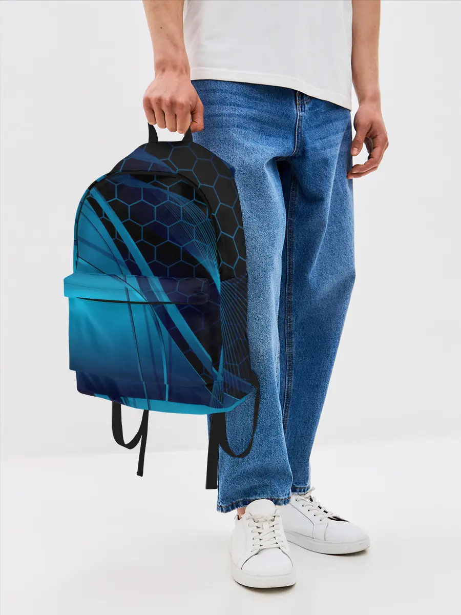 Рюкзак джинсовый / ABSTRACT BLUE