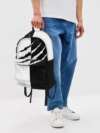 Рюкзак джинсовый / След зверя