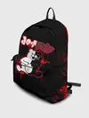 Рюкзак джинсовый / monokuma красные потертости