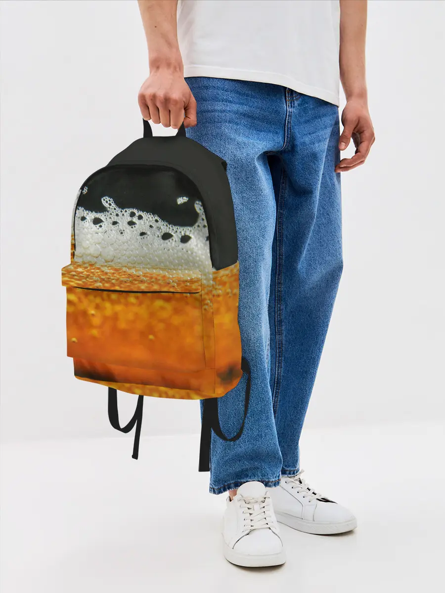 Рюкзак джинсовый / ТЕМНОЕ ПИВО