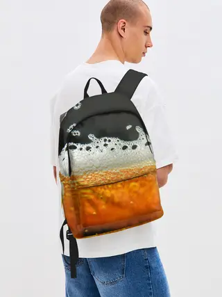 Рюкзак джинсовый / ТЕМНОЕ ПИВО