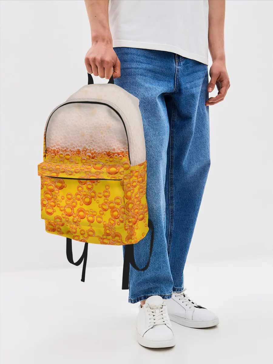 Рюкзак джинсовый / ПИВО с пеной