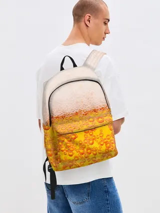 Рюкзак джинсовый / ПИВО с пеной