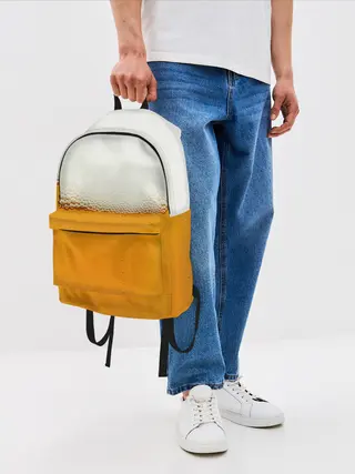 Рюкзак джинсовый / Я ПИВО!