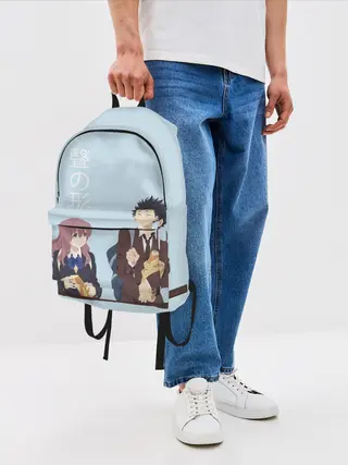 Рюкзак джинсовый / Нисимия и Ишида крошат хлеб