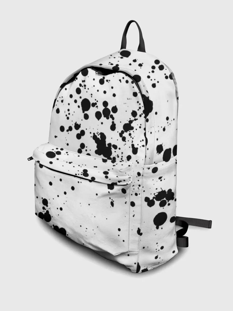 Рюкзак джинсовый / Далматинец - брызги чёрными пятнами