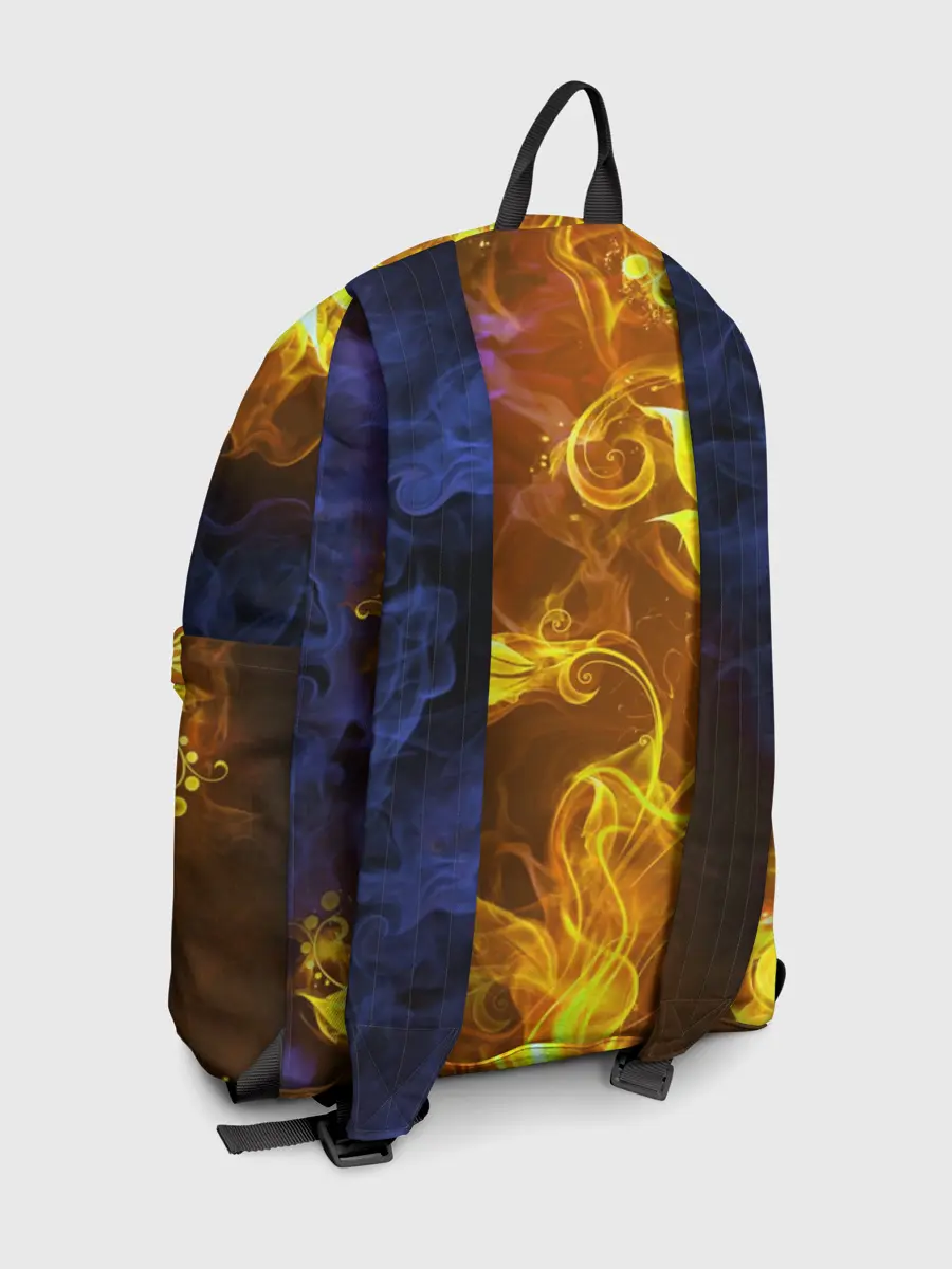 Рюкзак джинсовый / Огненный цветок