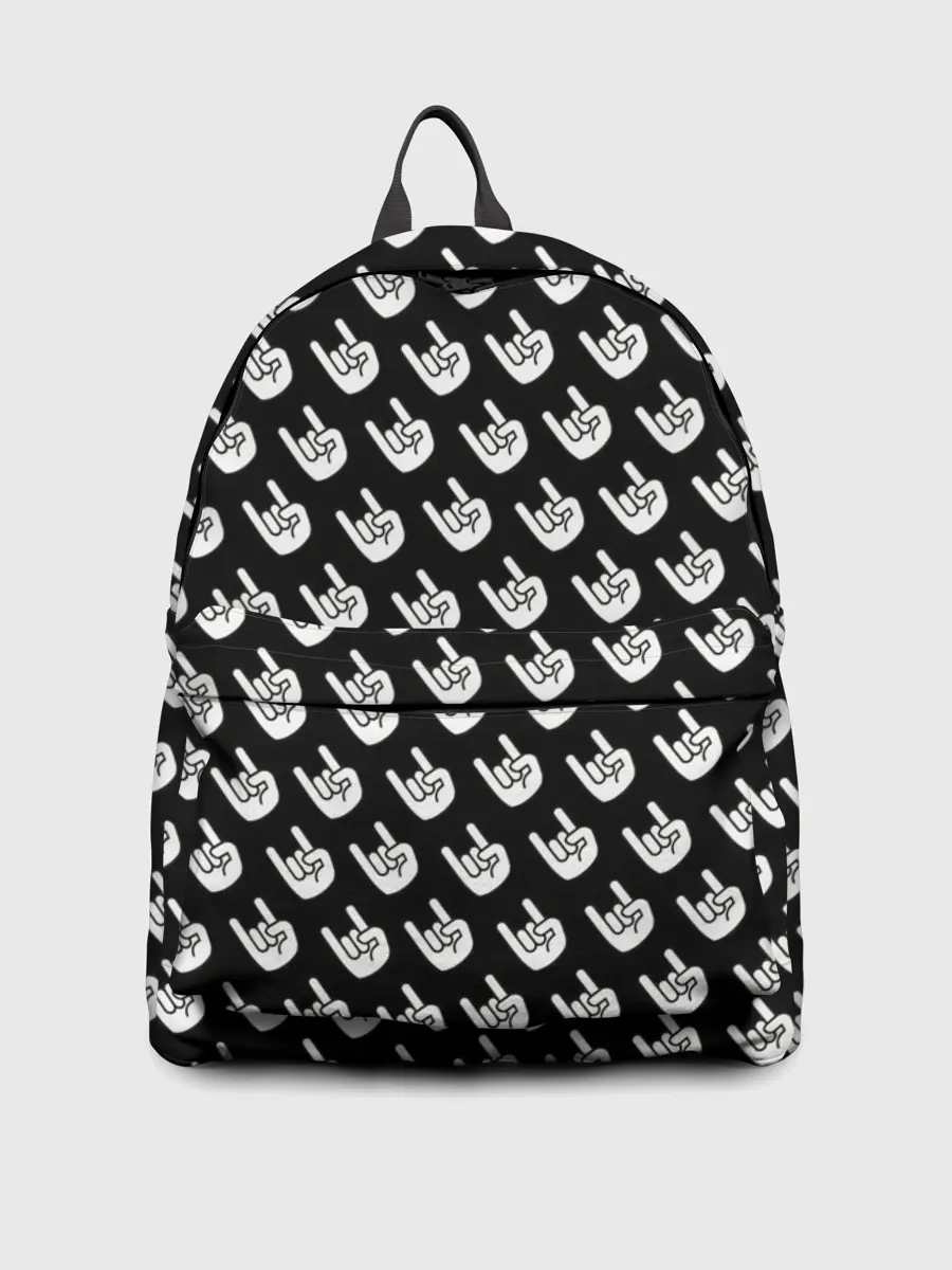 Рюкзак джинсовый / Паттерн Рок коза