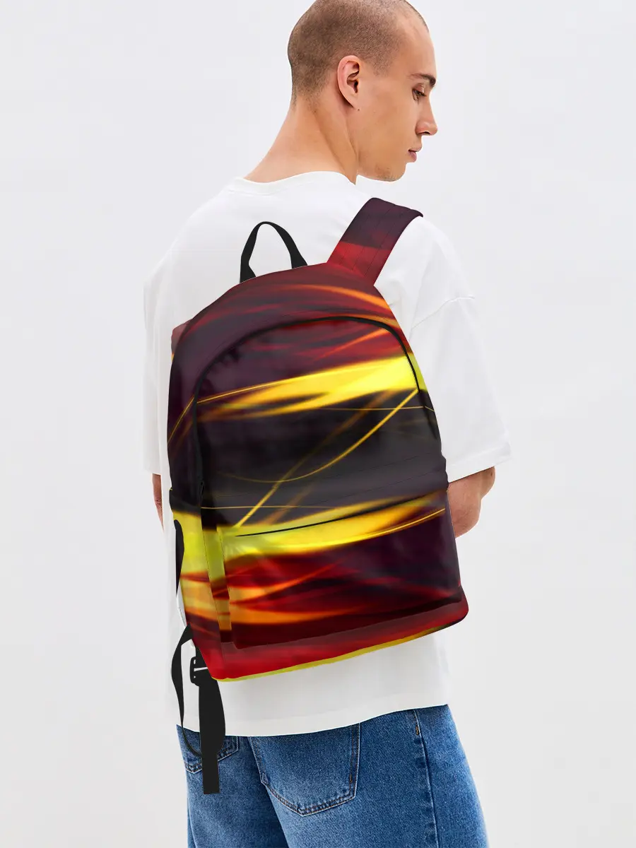 Рюкзак джинсовый / Языки Пламени