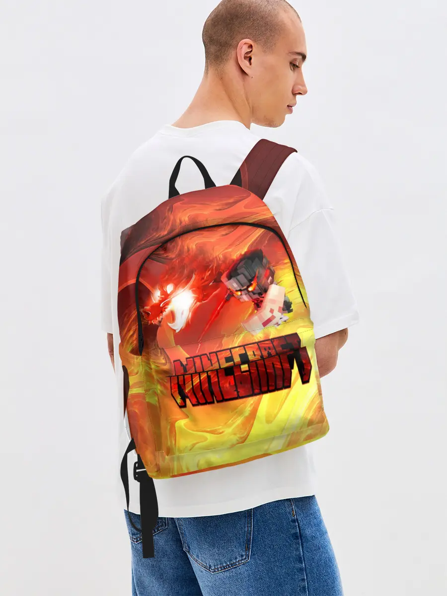 Рюкзак джинсовый / MINECRAFT | ЛАВА