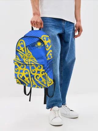 Рюкзак джинсовый / Форма Казахстан