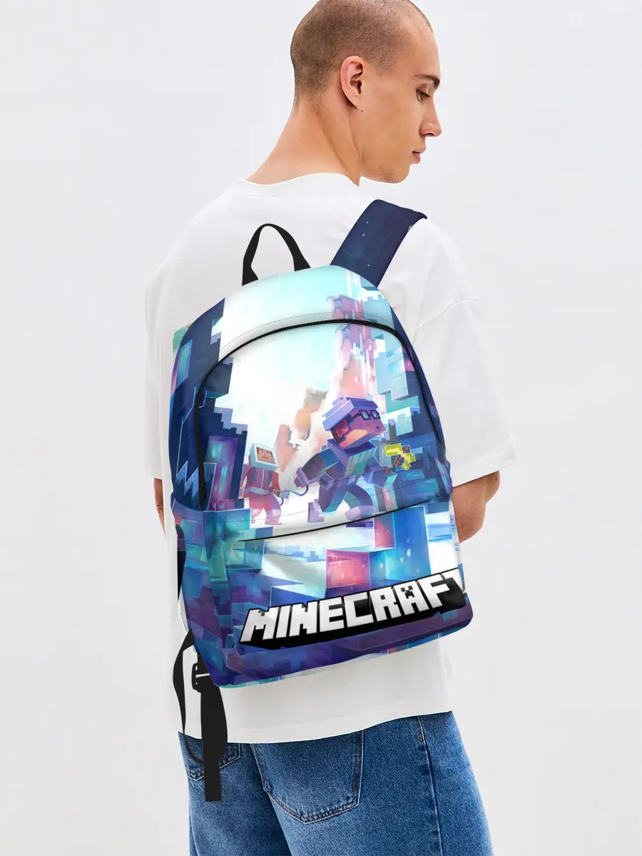 Рюкзак джинсовый / Майнкрафт