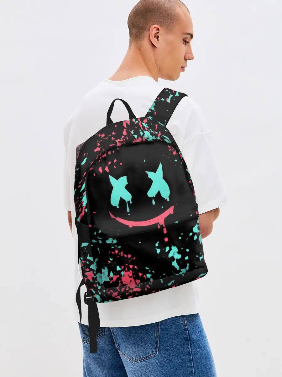 Рюкзак джинсовый / Marshmello