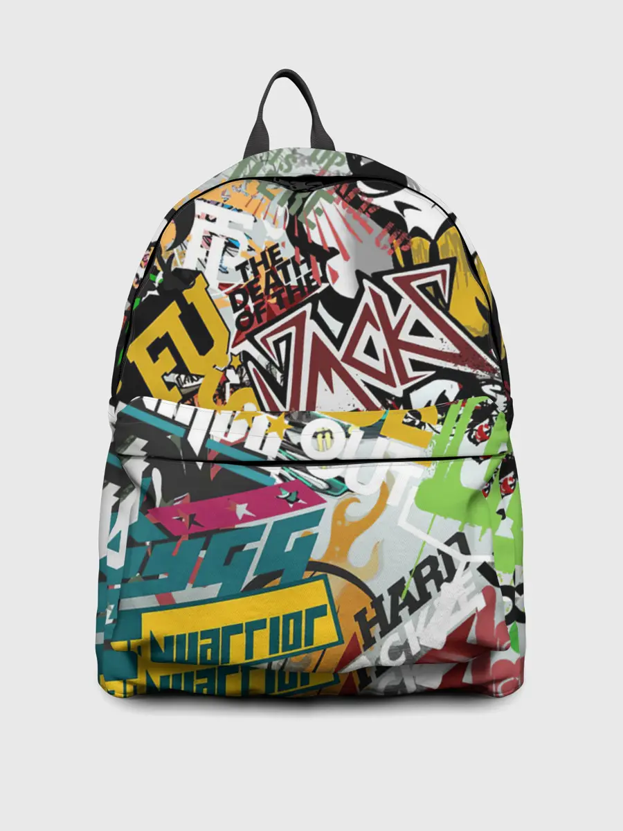 Рюкзак джинсовый / Стикеры