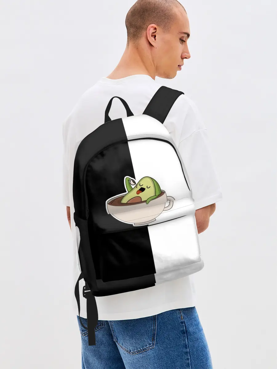 Рюкзак джинсовый / авокадо