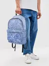 Рюкзак джинсовый / Волны на голубом фоне