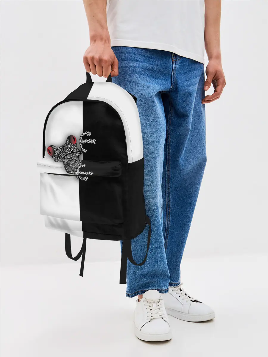 Рюкзак джинсовый / Лягуха