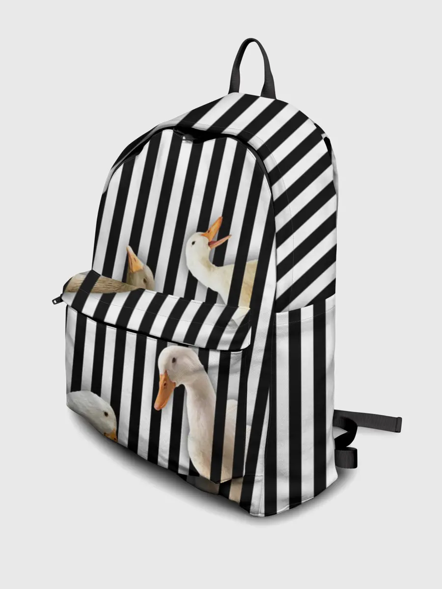 Рюкзак джинсовый / Гуси