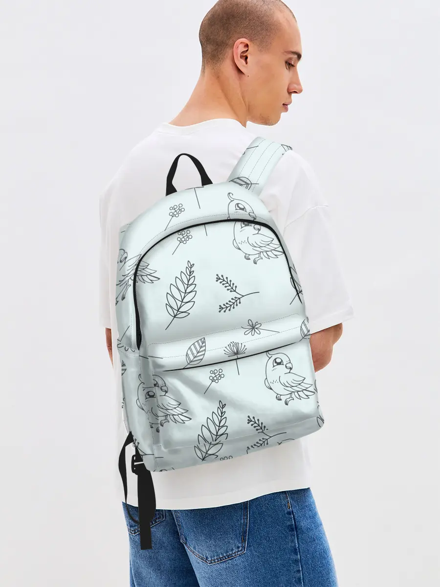 Рюкзак джинсовый / Милые птички