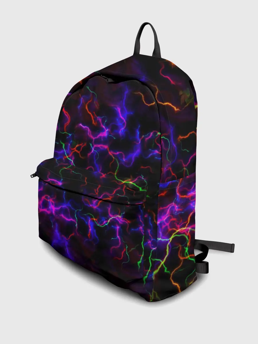 Рюкзак джинсовый / Ночное Грозовое Небо