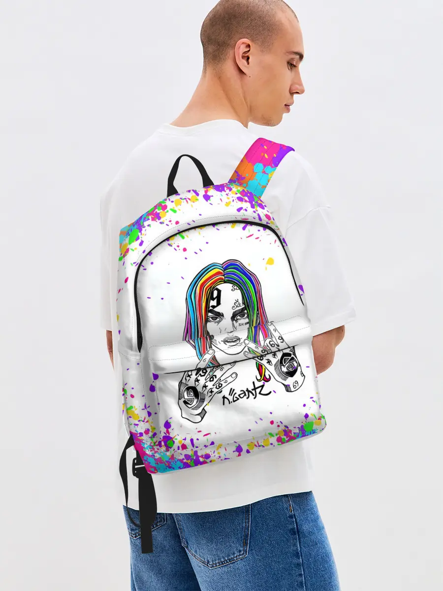 Рюкзак джинсовый / Такеши 6ix9ine