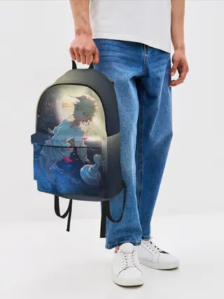 Рюкзак джинсовый / Yakusoku no Neverland