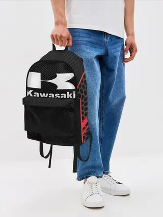 Рюкзак джинсовый / KAWASAKI | КАВАСАКИ