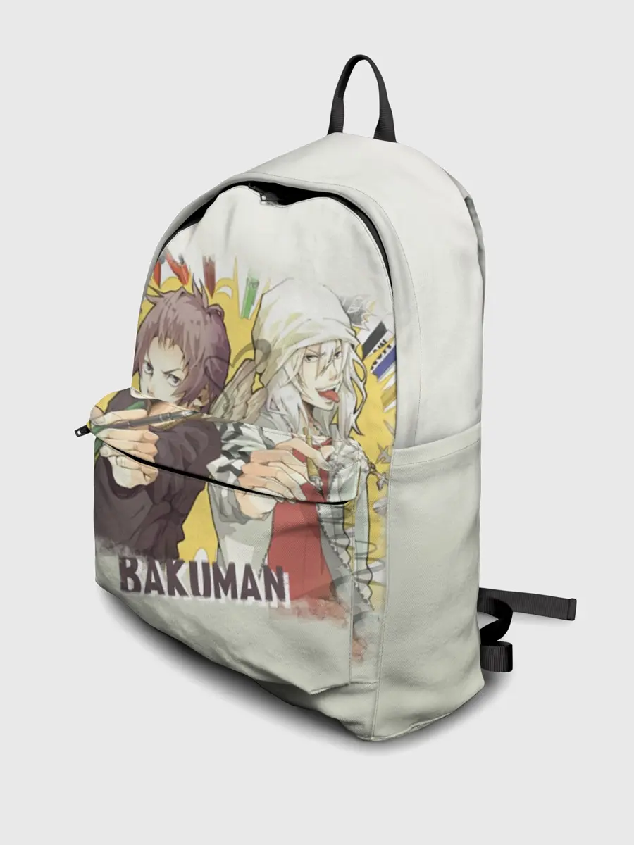 Рюкзак джинсовый / Моритака и Шинта. БАКУМАН