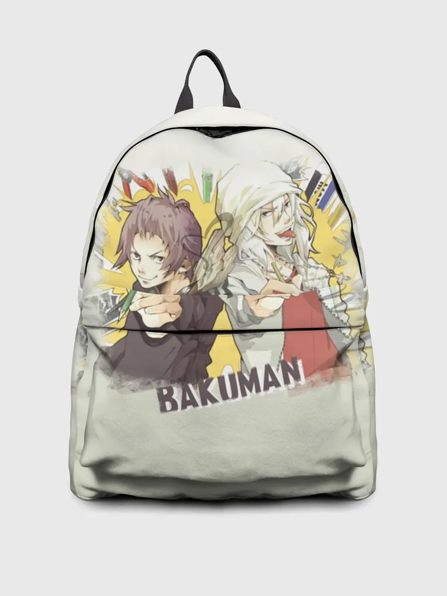 Рюкзак джинсовый / Моритака и Шинта. БАКУМАН