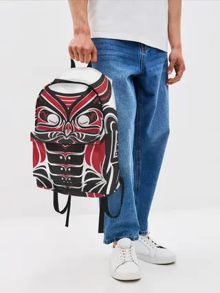 Рюкзак джинсовый / Птица