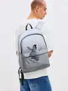 Рюкзак джинсовый / мультяшный пингвин