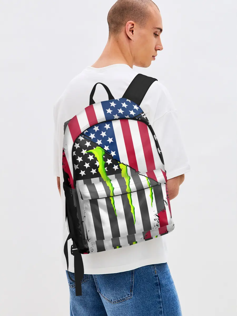 Рюкзак джинсовый / MONSTER ENERGY