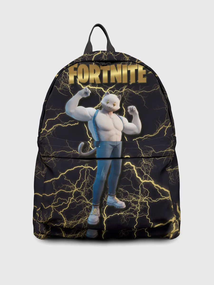 Рюкзак джинсовый / Meowcles Fortnite 2