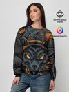 Женский свитшот / Волк и дракон