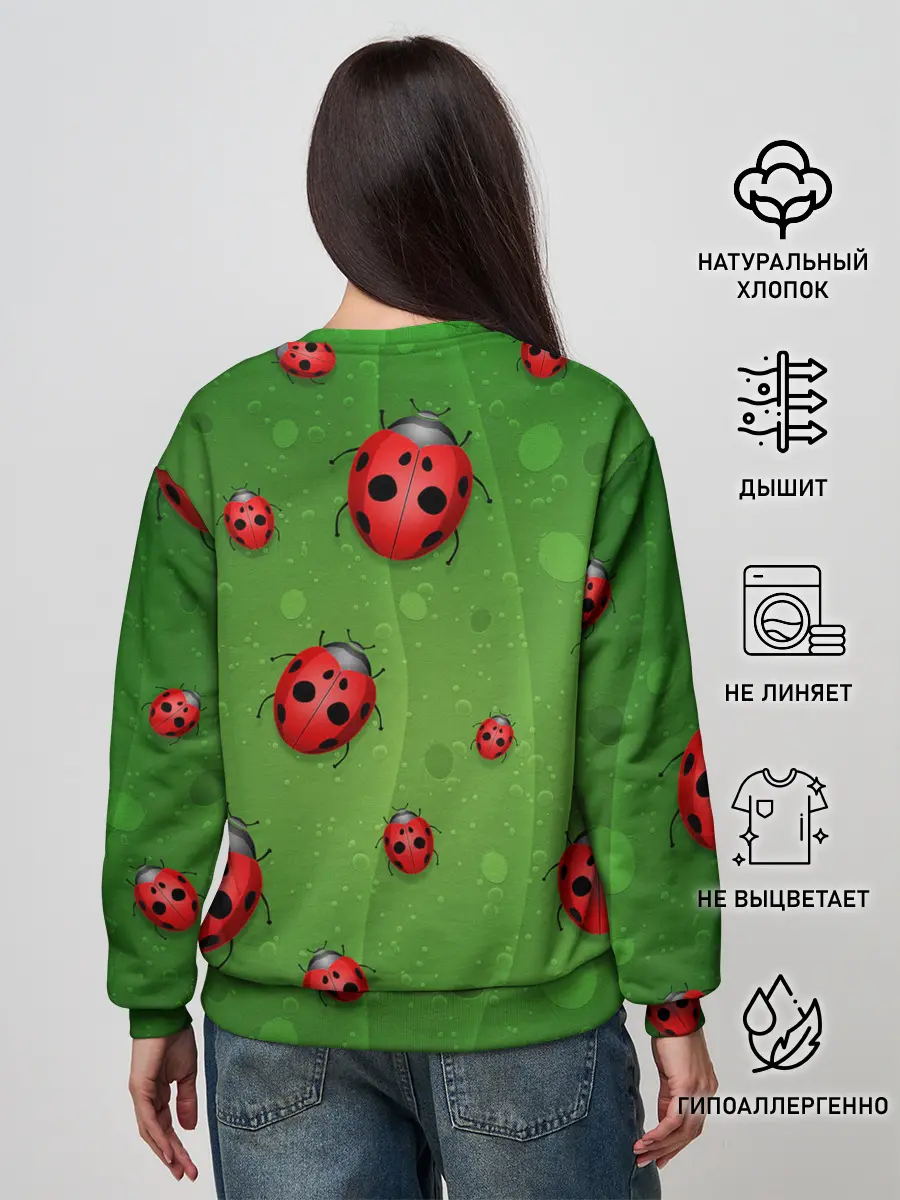 Женский свитшот / БОЖЬИ КОРОВКИ