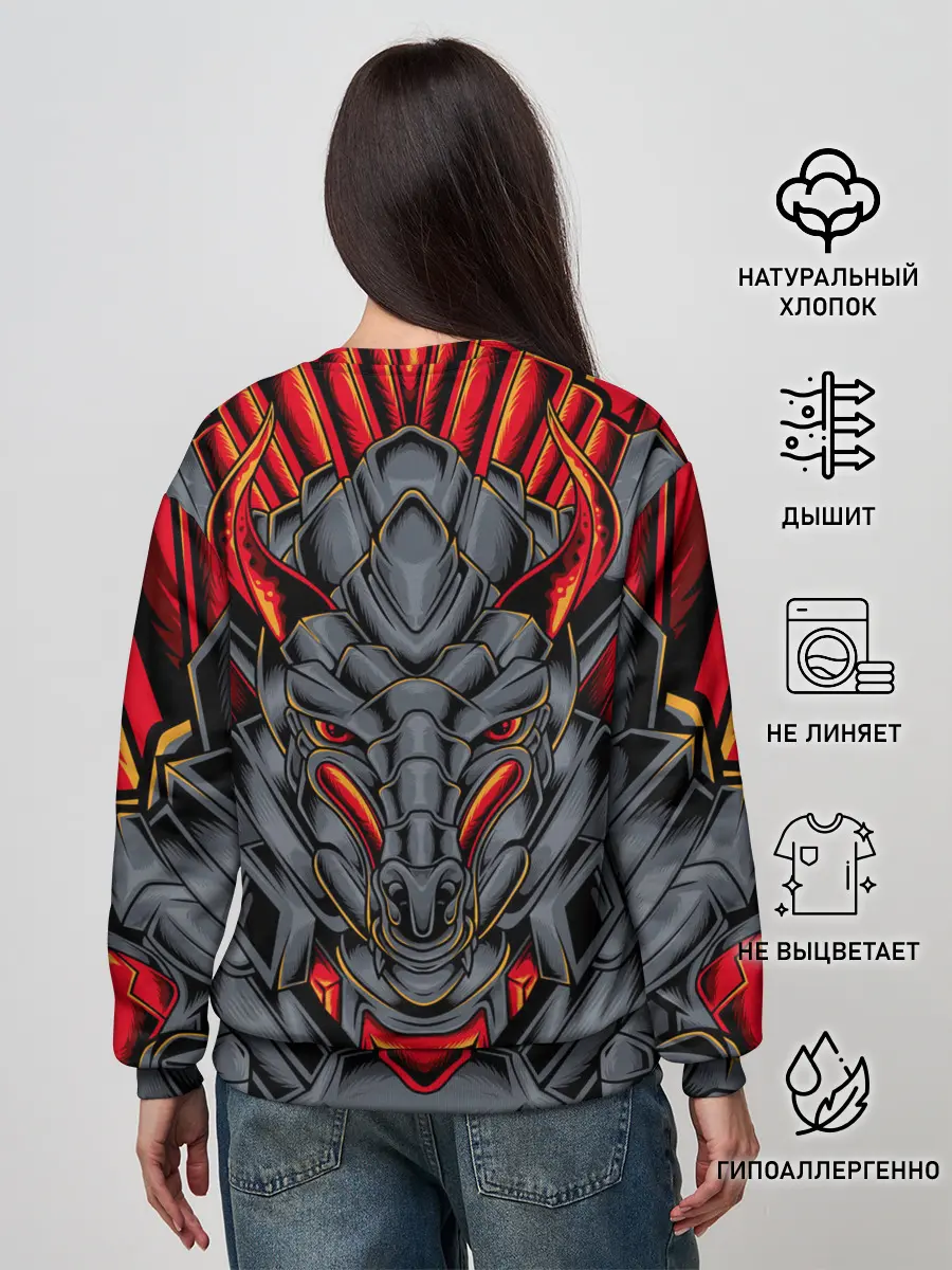 Женский свитшот / Механический дракон