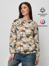 Женский свитшот / Котики муркотики