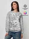 Женский свитшот / Коты мемы кошки