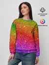 Женский свитшот / Блестки радуги
