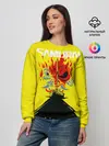 Женский свитшот / Киберпанк 2077 + Киану на спине