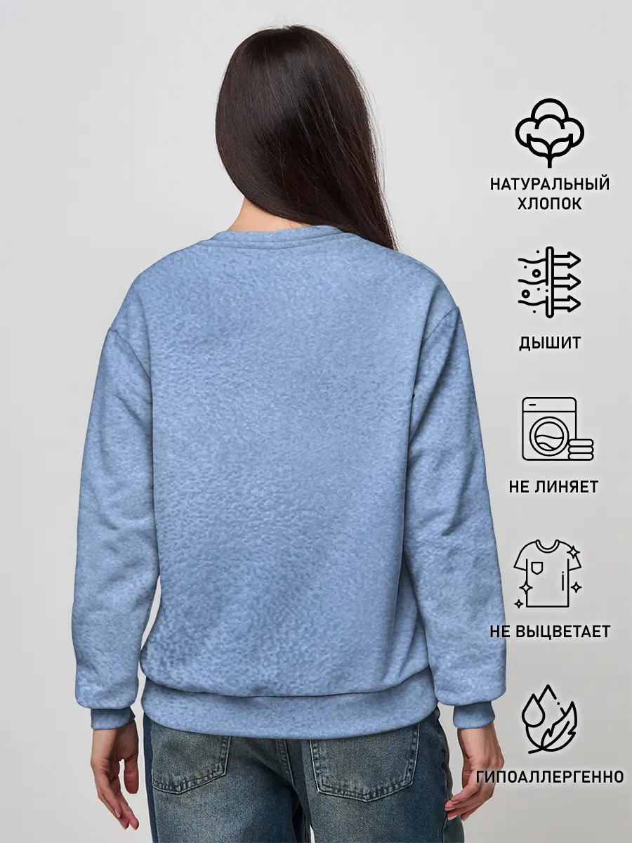 Женский свитшот / Улыбающийся кот