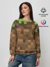 Женский свитшот / Minecraft камуфляж