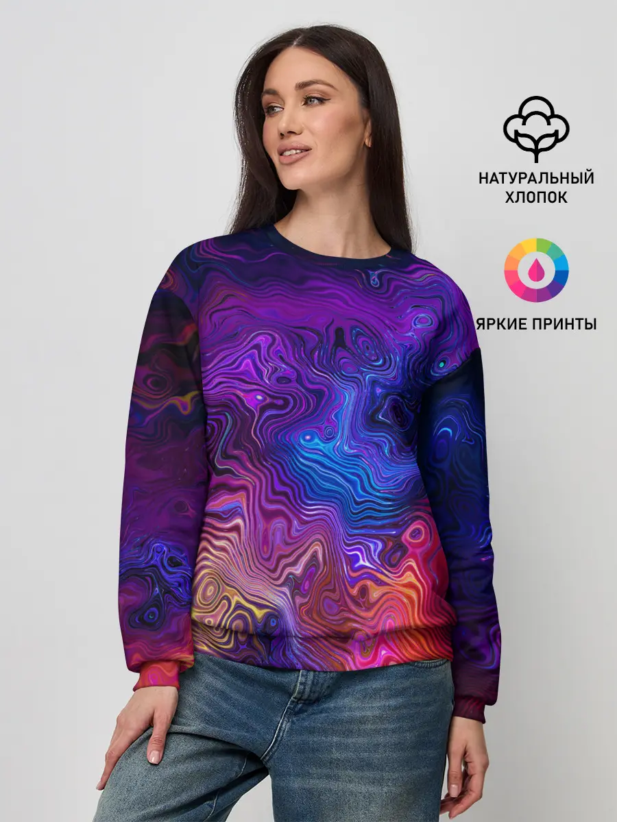 Женский свитшот / НЕОНОВЫЕ РАЗВОДЫ