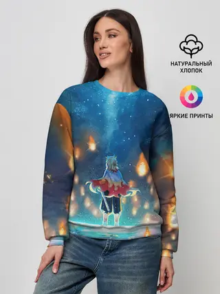 Женский свитшот / Ренгоку Кёджуро Клинок демонов