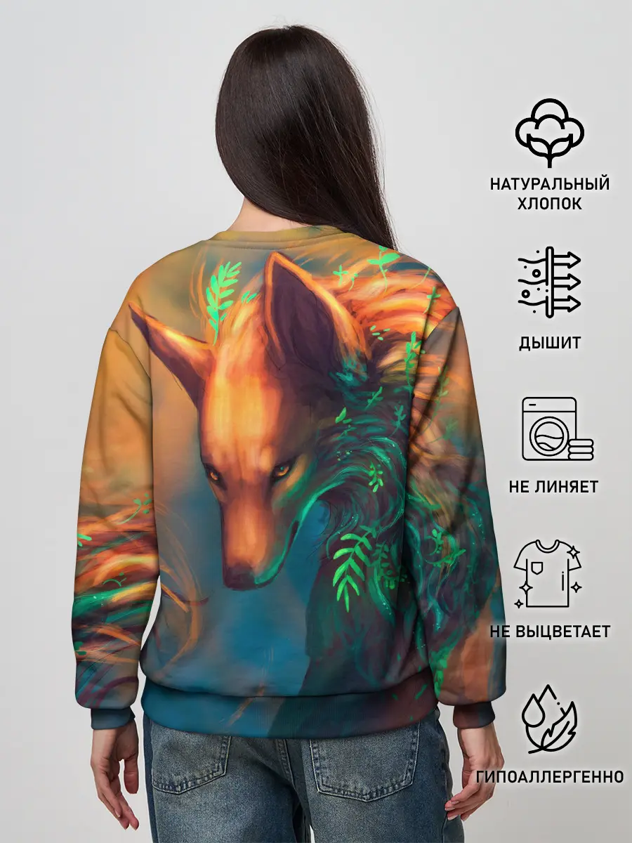 Женский свитшот / Волшебная лиса