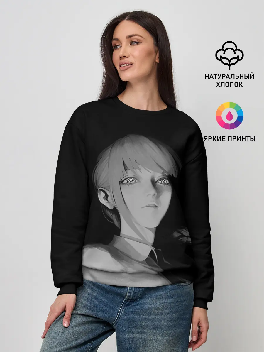 Женский свитшот / Makima Chainsaw Man 3D модель