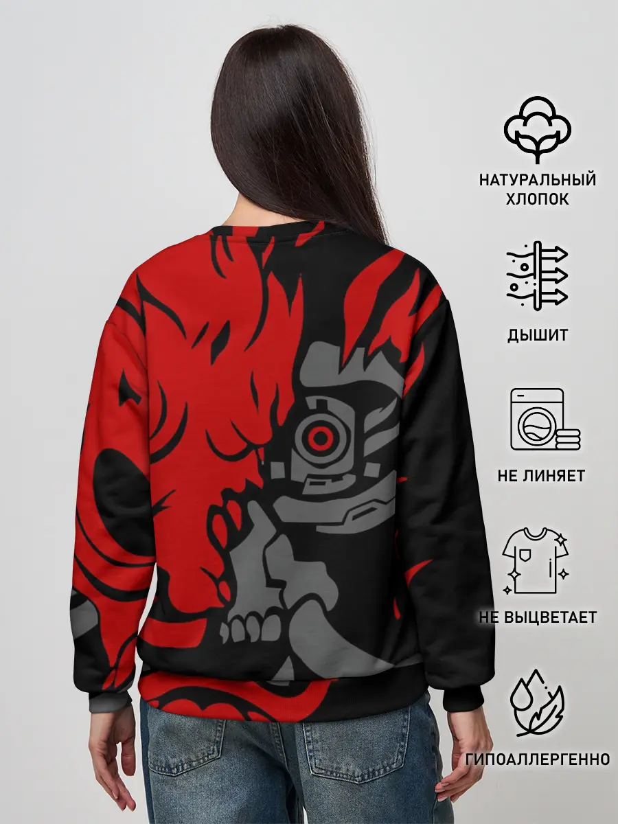 Женский свитшот / CyberPunk 2077 | SAMURAI KEANU